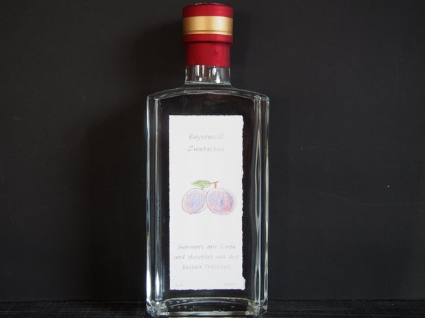 Edler Zwetschgenbrand aus dem Bayrischen Wald Hausgebrannt